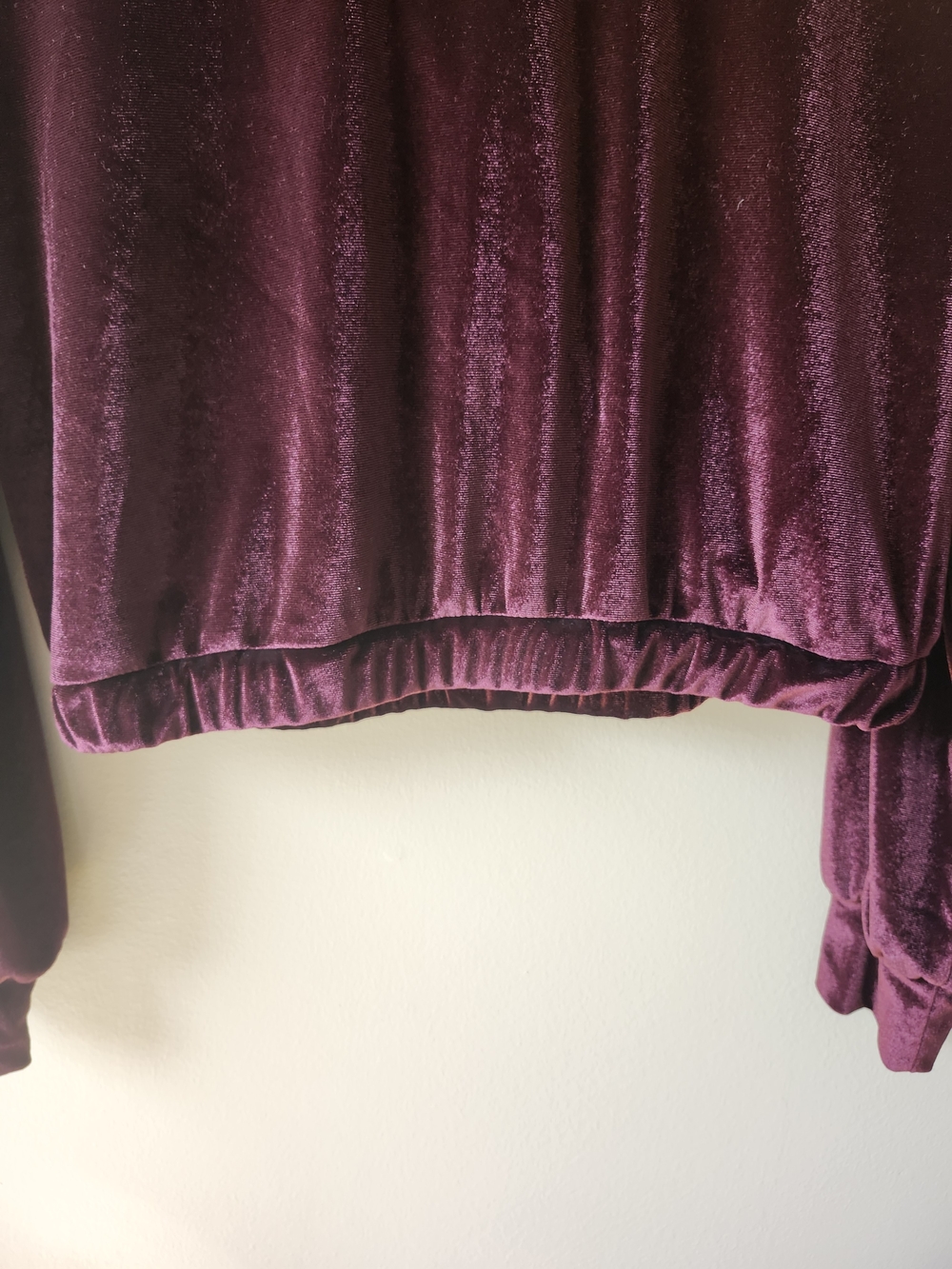 Dex Burgundy Velvet Long-Sleeve Top - Picture 8 of 10